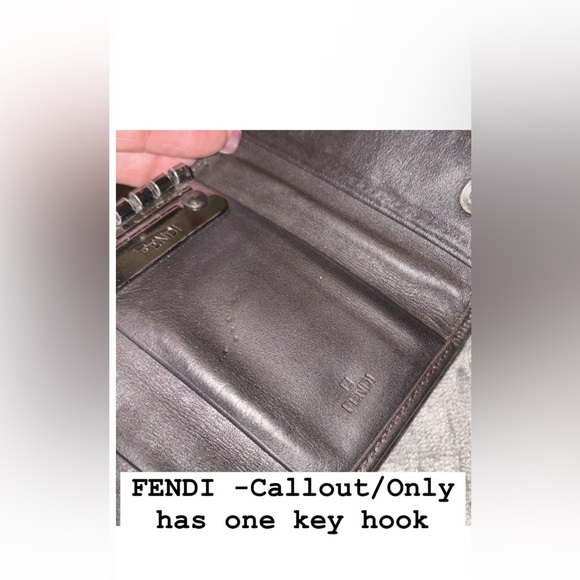Fendi Brown and Black Key Holder🤎 as is❣️ - Picture 2 of 16